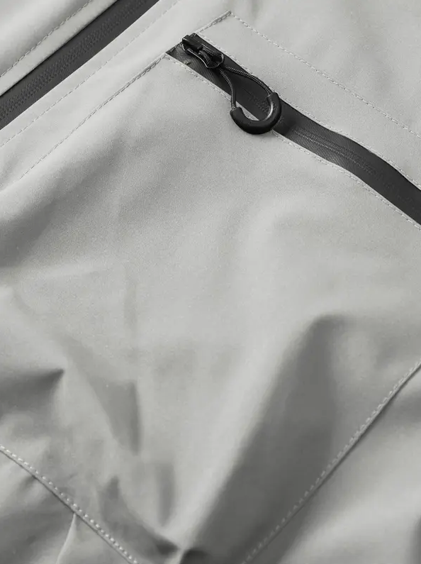 Men’s Waterproof & Windproof Hooded Jacket – Lightweight Outdoor Zip-Up with Secure Pockets