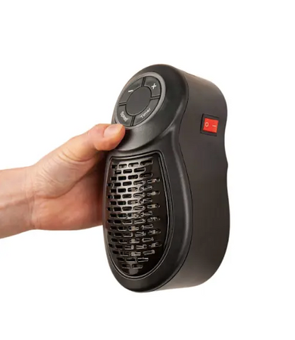 Plug-In Go Heater – Portable Ceramic Fan Heater with Adjustable Temperature & Remote Control