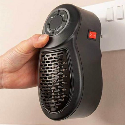 Plug-In Go Heater – Portable Ceramic Fan Heater with Adjustable Temperature & Remote Control