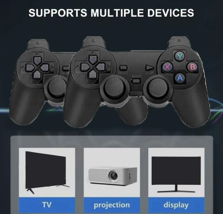 High-Performance Wireless Gaming Console with Dual Controllers – Multi-Device Support