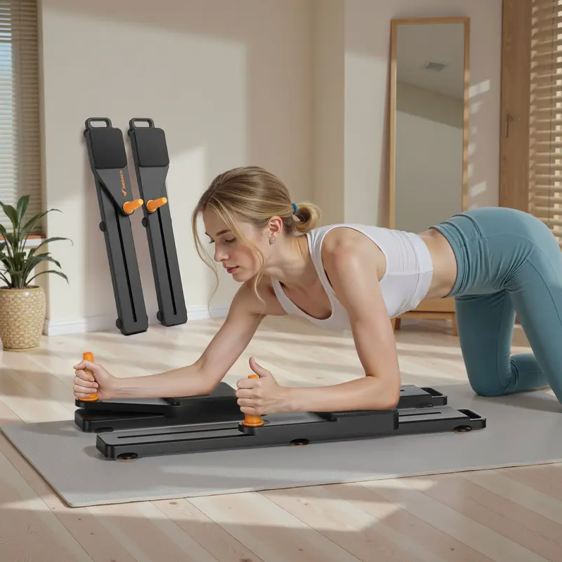Multi-Functional Adjustable Ab Exercise Board – Home Core & Pilates Training with Knee Pad