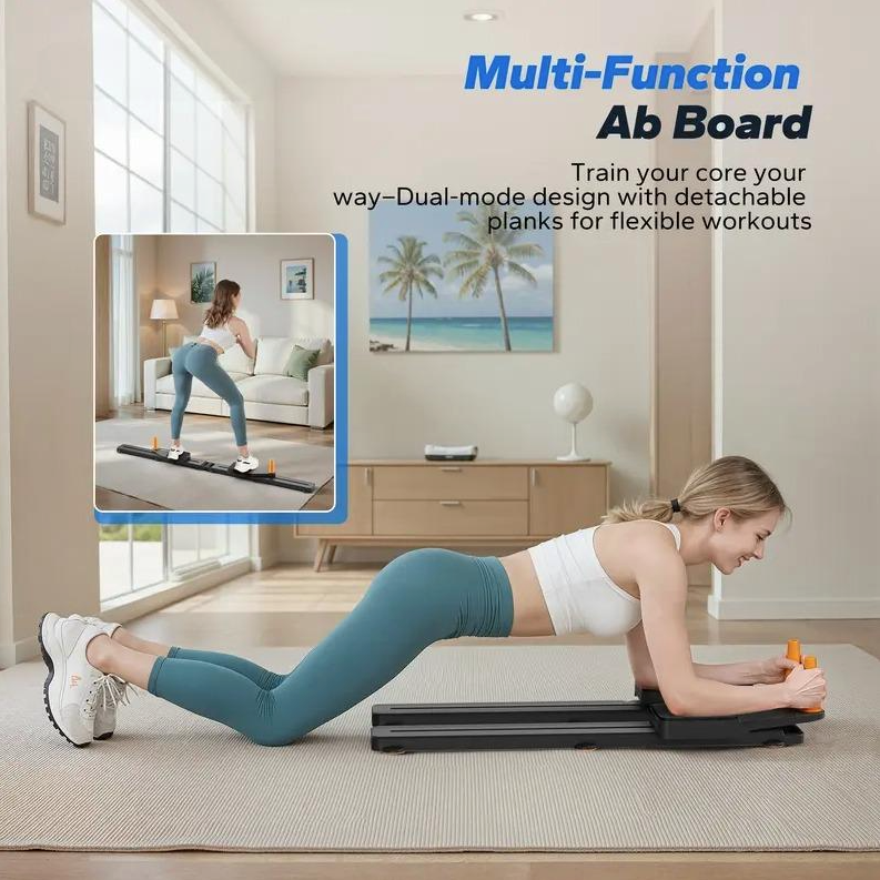 Multi-Functional Adjustable Ab Exercise Board – Home Core & Pilates Training with Knee Pad