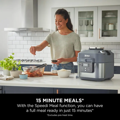 10-in-1 Rapid Multi-Cooker with Air Fryer & Steamer – 5.7 L Capacity, Complete Meals in 15 Minutes