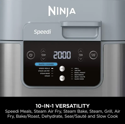 10-in-1 Rapid Multi-Cooker with Air Fryer & Steamer – 5.7 L Capacity, Complete Meals in 15 Minutes